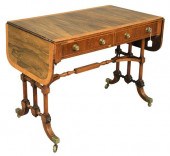 REGENCY ROSEWOOD SOFA TABLE WI