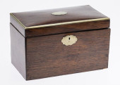 REGENCY ROSEWOOD TEA CADDY, 19