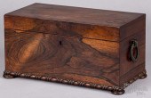 REGENCY ROSEWOOD TEA CADDY, 19
