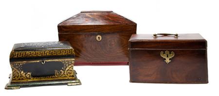 Regency Rosewood Tea Caddy T/