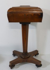 REGENCY ROSEWOOD TEA POY ON ST
