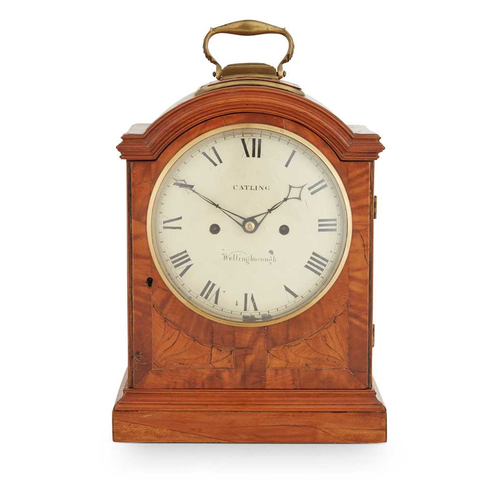 REGENCY SATINWOOD BRACKET CLOCK, BY