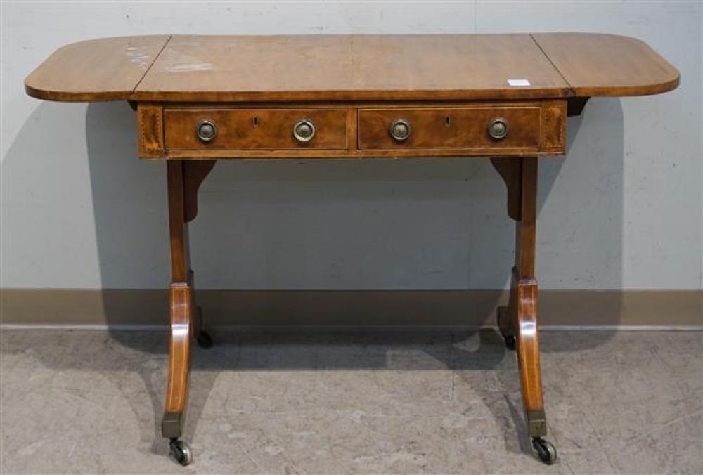 REGENCY SATINWOOD INLAID MAHOGANY