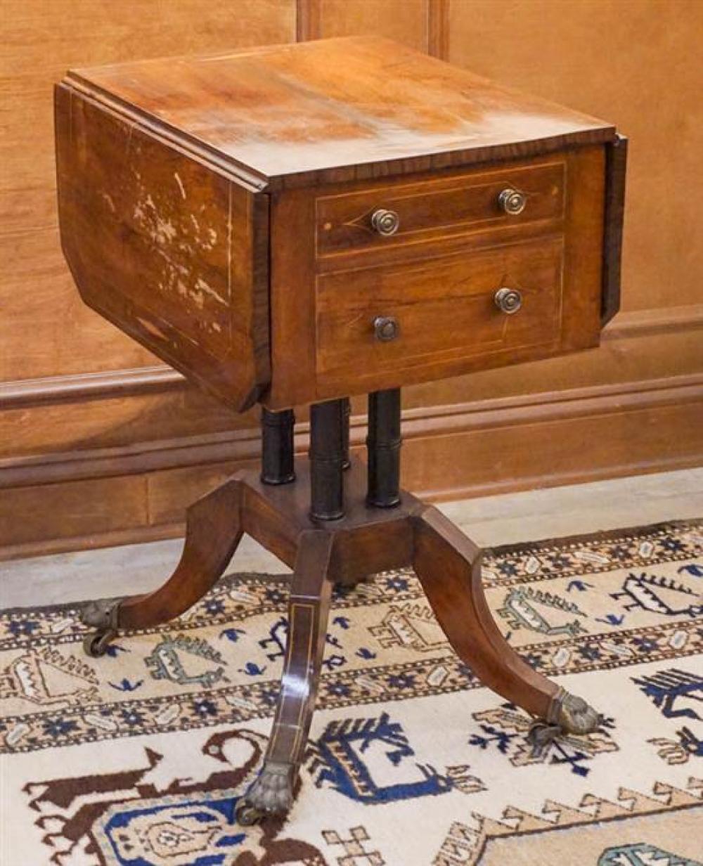 REGENCY SATINWOOD INLAID ROSEWOOD
