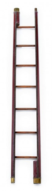 Regency stained pine, leather