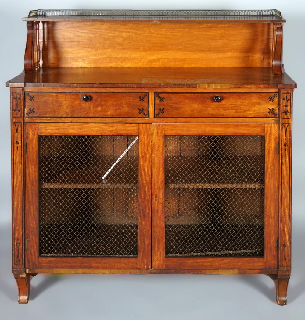 REGENCY STENCILED MAPLE CHIFFONIER,