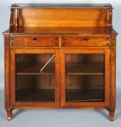REGENCY STENCILED MAPLE CHIFFO
