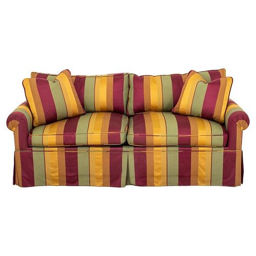 REGENCY STRIPE UPHOLSTERED TWO