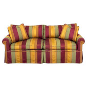 REGENCY STRIPE UPHOLSTERED TWO