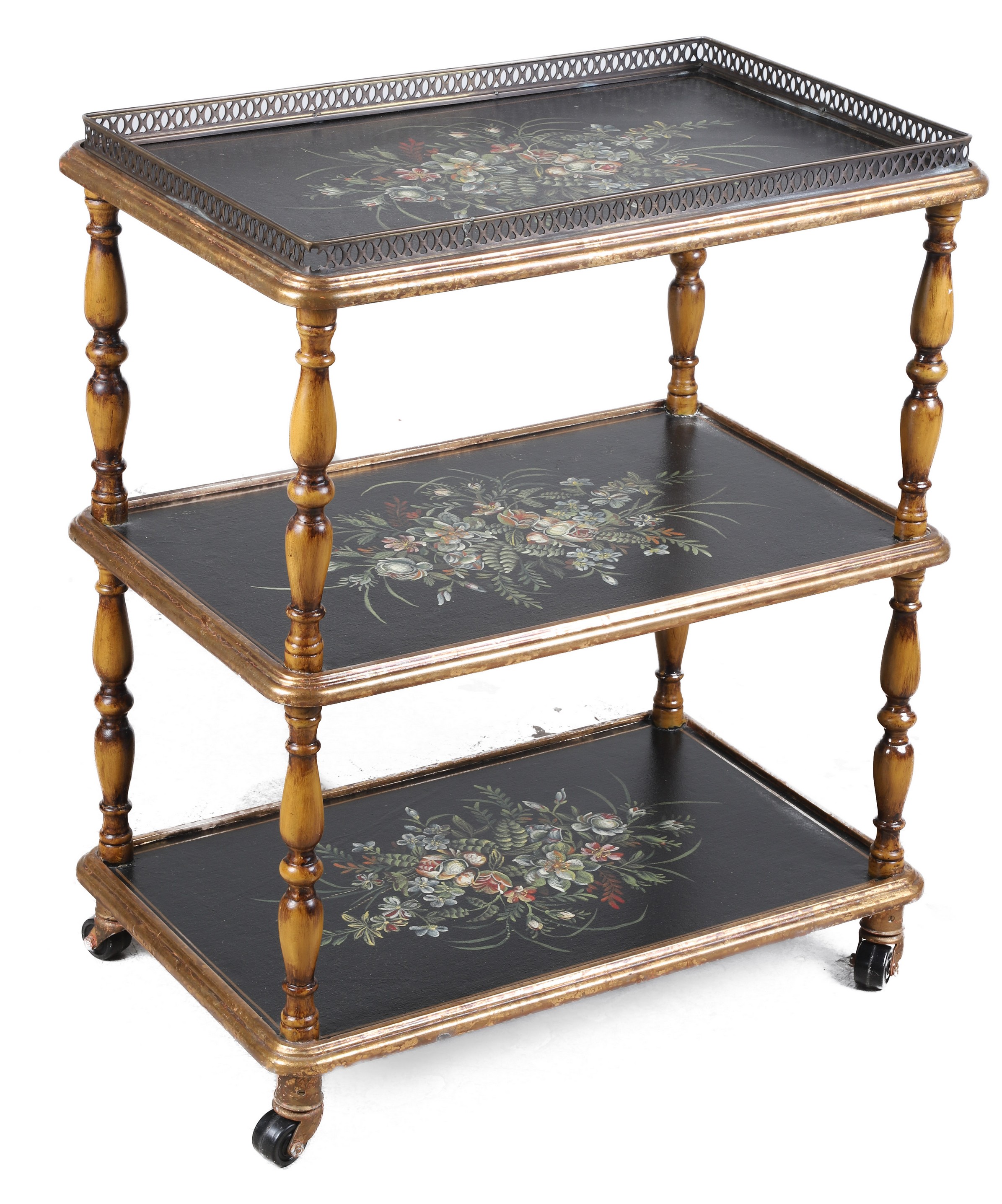 Regency style 3-tiered paint