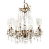 REGENCY STYLE 8-LIGHT CRYSTAL
