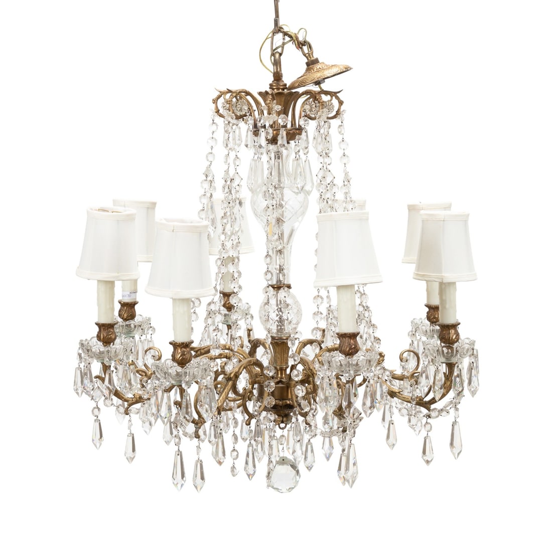 REGENCY STYLE 8-LIGHT CRYSTAL
