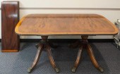 REGENCY STYLE BANDED MAHOGANY