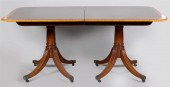 REGENCY STYLE BANDED MAHOGANY