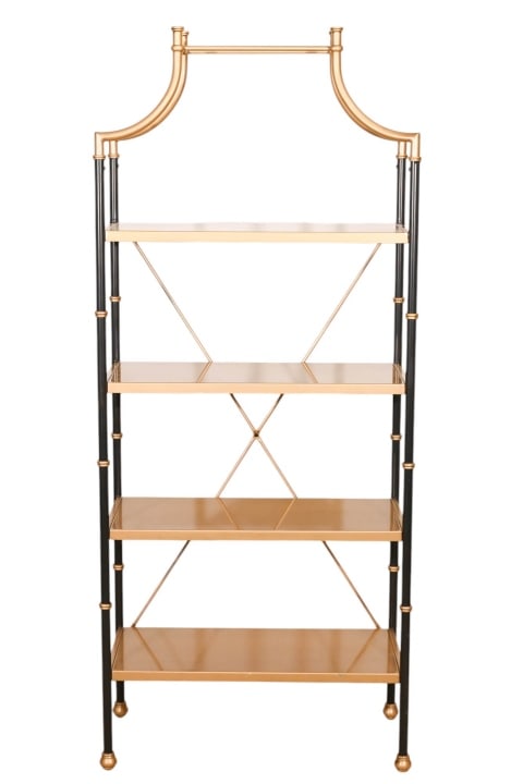 REGENCY STYLE BLACK LACQUERED
