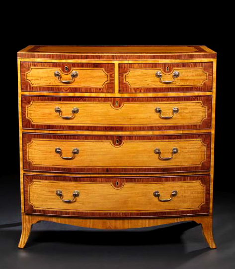 Regency-Style Blonde Mahogany and