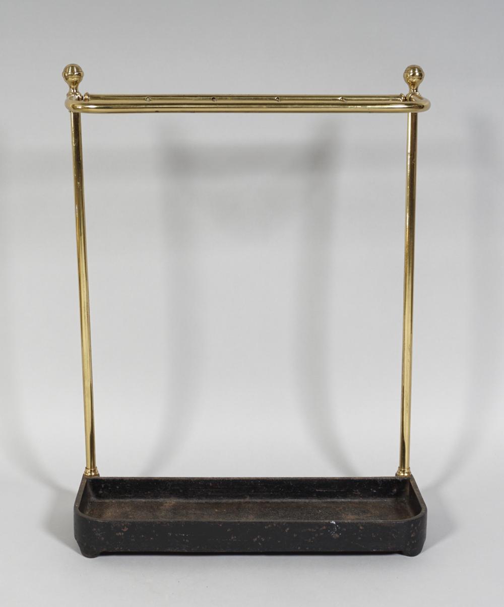 REGENCY STYLE BRASS AND CAST IRON
