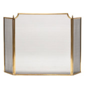 REGENCY STYLE BRASS FIRE SCREE
