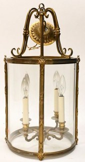 REGENCY STYLE BRASS HALL HANGI