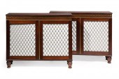 REGENCY-STYLE BRASS INLAID MAH