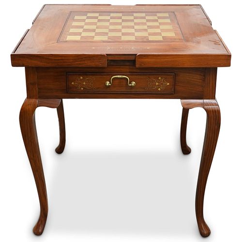 REGENCY STYLE BRASS INLAID ROSEWOOD