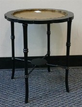 REGENCY STYLE BRASS INSET EBON