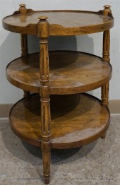 REGENCY STYLE BURLWOOD THREE-T