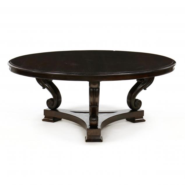 REGENCY STYLE CARVED DINING TABLE