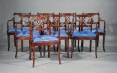 REGENCY-STYLE CARVED MAHOGANY