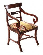 Regency style carved mahogany
