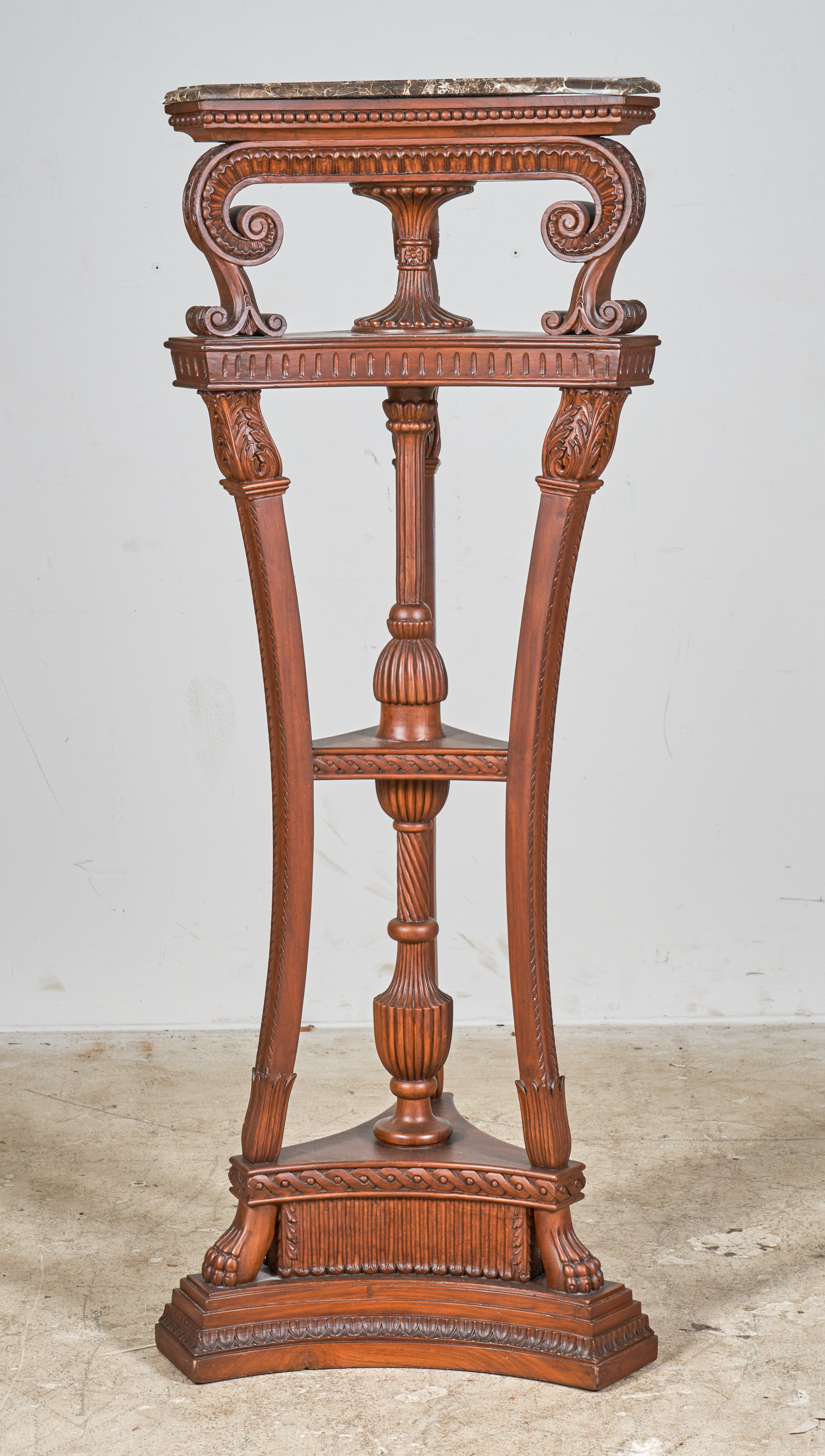 Regency style carved mahogany