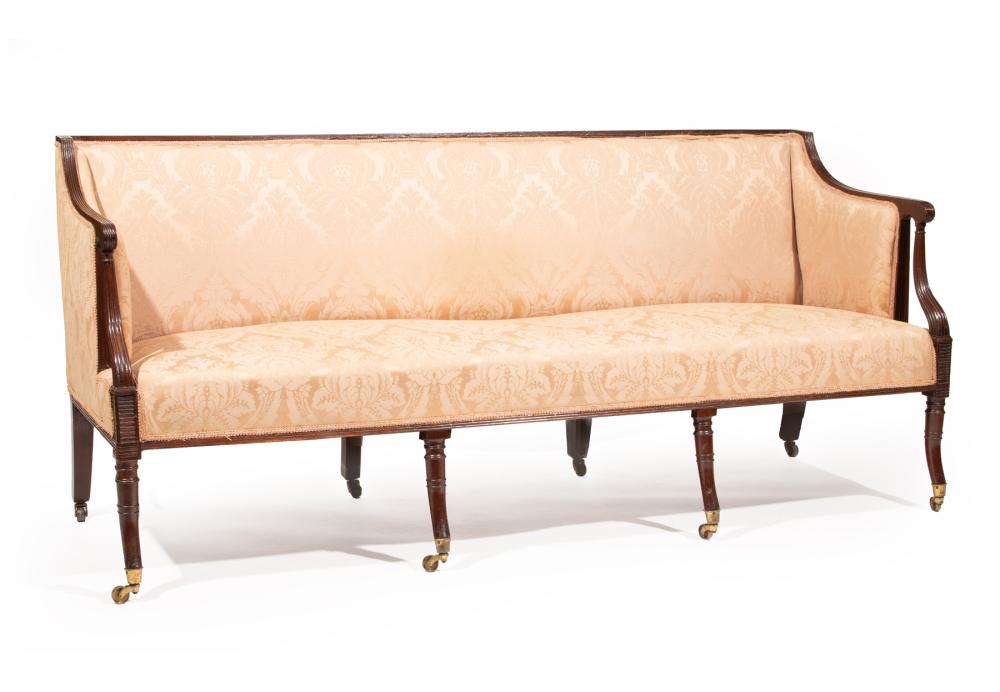 REGENCY-STYLE CARVED MAHOGANY