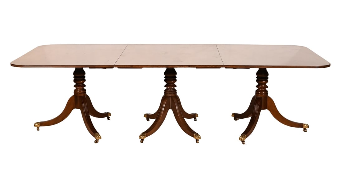 REGENCY STYLE CARVED TRIPLE
