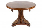 REGENCY-STYLE CARVED WOOD CENT