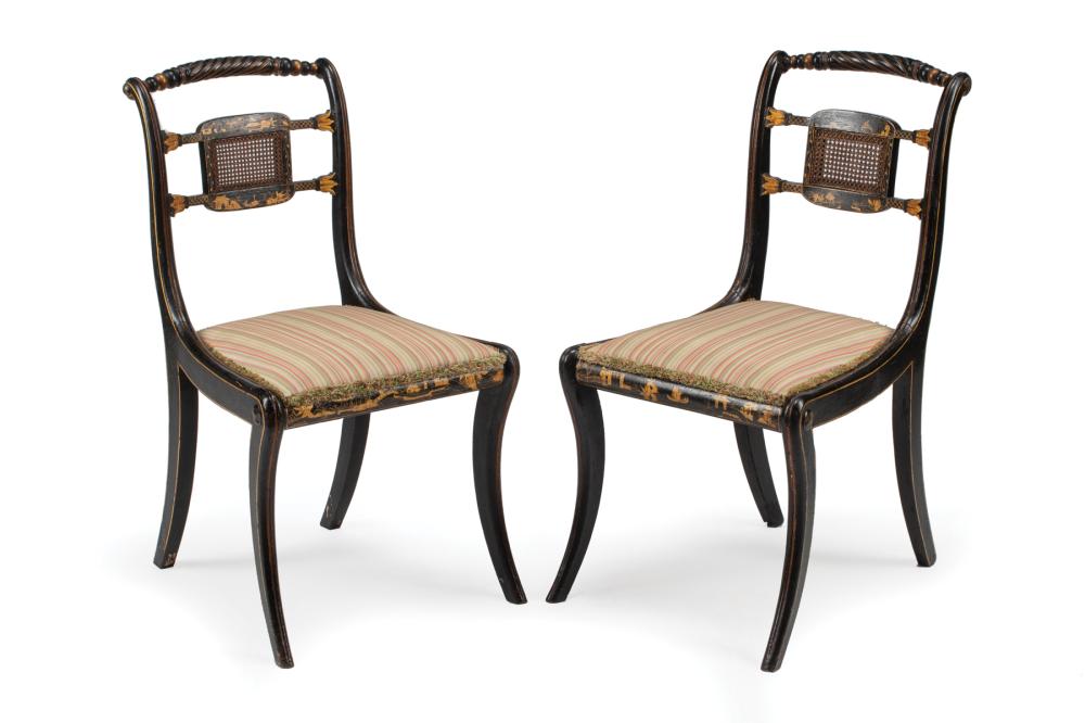 REGENCY-STYLE CHINOISERIE LACQUERED