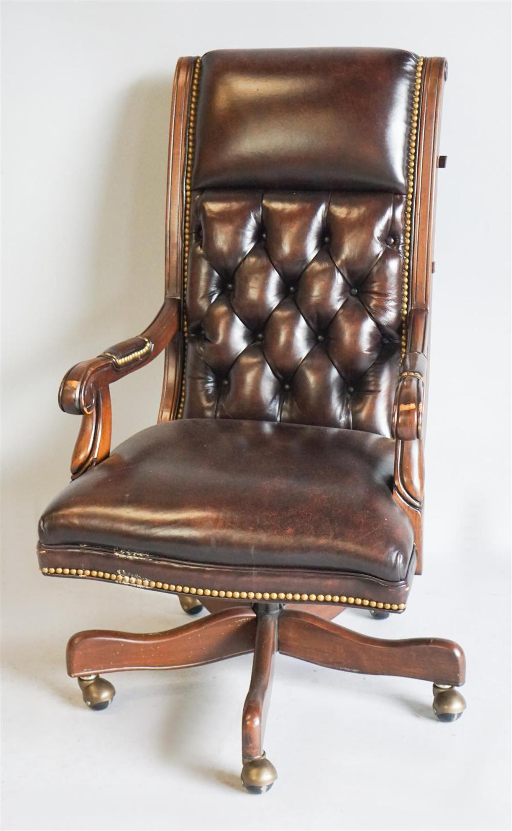 REGENCY STYLE CHOCOLATE LEATHER