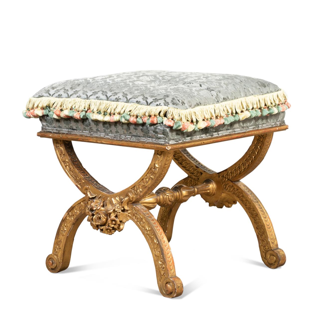 REGENCY STYLE CRUEL FLORAL GILTWOOD