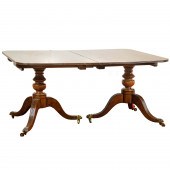 REGENCY STYLE DOUBLE PEDESTAL