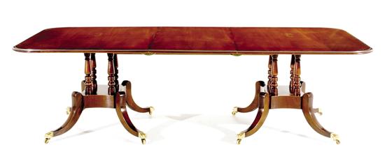 Regency style double-pedestal