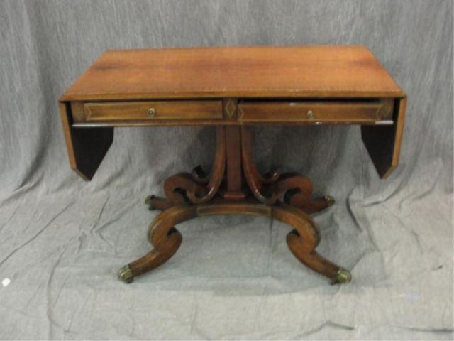 Regency Style Drop Leaf Sofa Table.