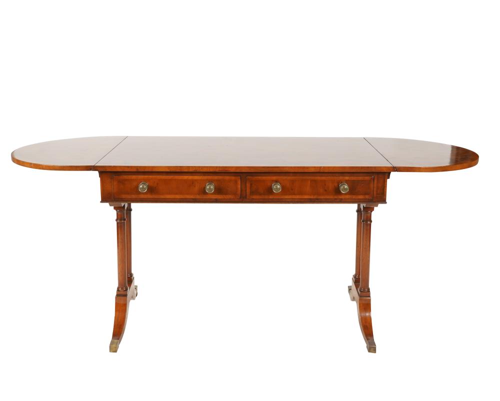 REGENCY-STYLE DROP LEAF SOFA