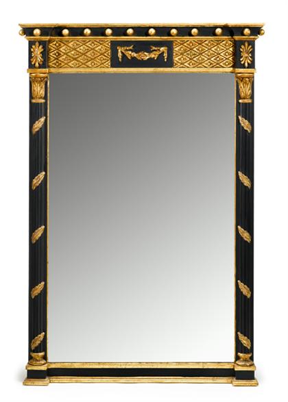 Regency style ebonized and gilt