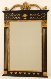 REGENCY STYLE EBONIZED MIRROR