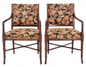 REGENCY STYLE FAUX BAMBOO ARM