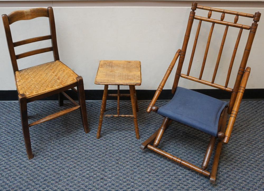 REGENCY STYLE FAUX BAMBOO SIDE