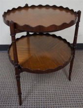 REGENCY STYLE FRUITWOOD TWO-TI