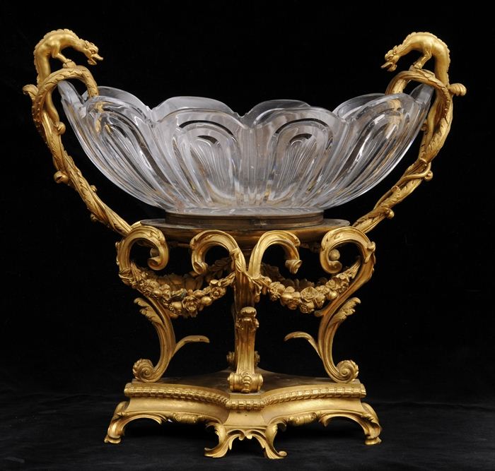REGENCY-STYLE GILT-BRONZE MOUNTED