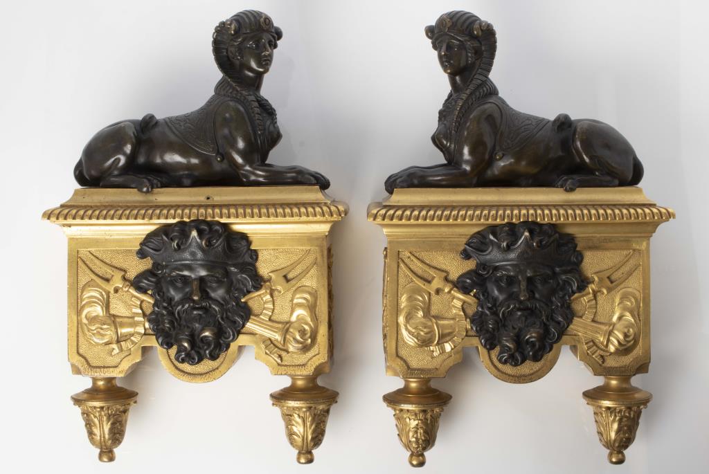 REGENCY STYLE GILT BRONZE