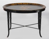 REGENCY STYLE GILT-DECORATED B