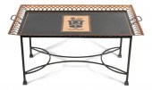 REGENCY STYLE GILT GREEN TOLE